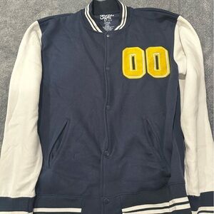 Eighty Eight Navy and Cream Jacket with Yellow Accent